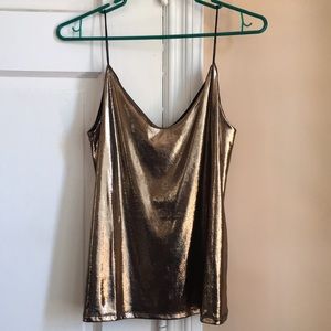 H&M Metallic strap tank top